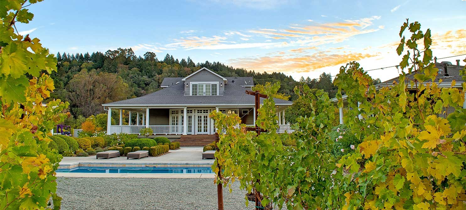 St. Helena Winery estate house, looking northeast